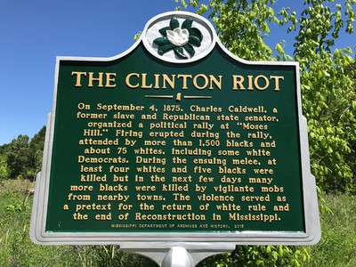 Clinton Riot historical marker