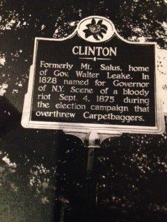 1949 Clinton Historical Marker