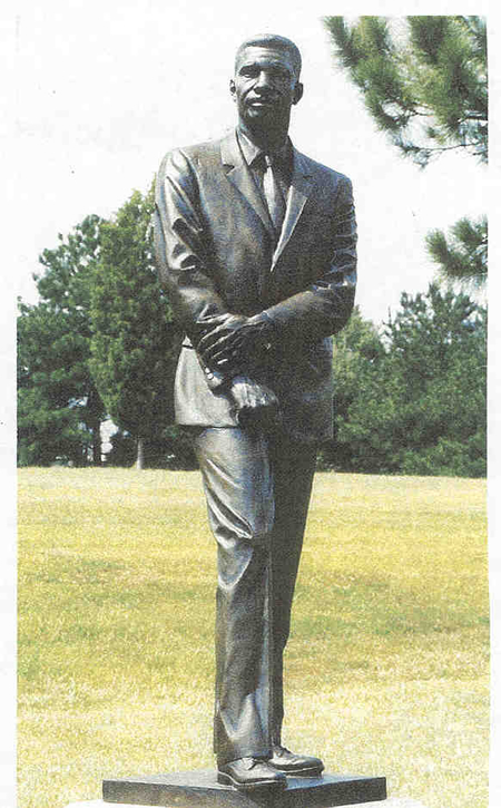 Medgar Evers statue in Jackson