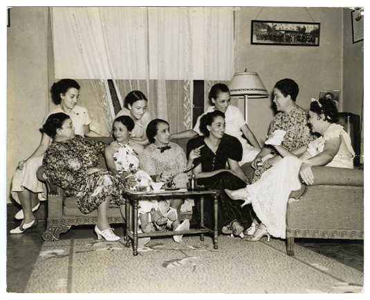 Group of Bolivar County women in the home of Mary Booze