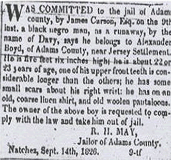 Ad which ran in The Ariel October 20, 1826.