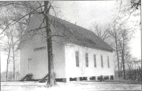 Toxish Baptist Church in Pontotoc County