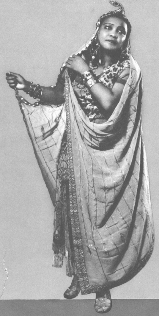 Ruby Elzy in costume as Verdi’s Aida, 1942