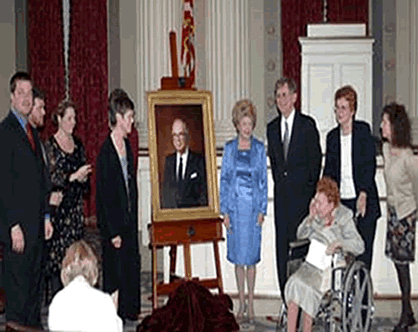 Family and friends gather for dedication of Owen Cooper portrait
