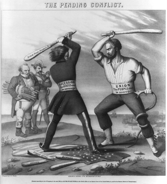 The Pending Conflict (Civil War) lithograph
