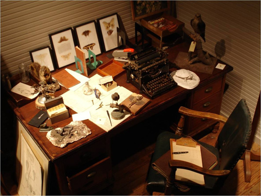 Cook desk at the Mississippi Museum of Natural Science in Jackson, Mississippi