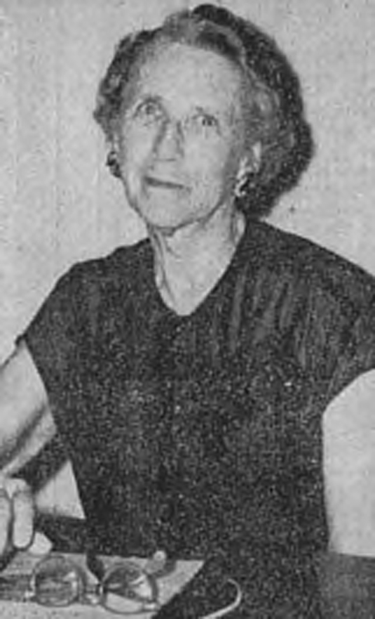 Fannye Cook in 1958