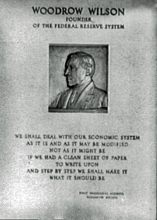 Federal Reserve plaque