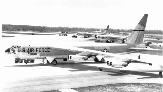 B52 bombers at Columbus Air Force Base