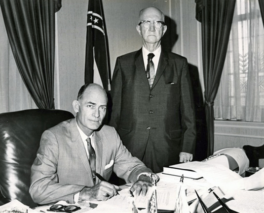 Walter Sillers and Gov. Paul B. Johnson Jr.